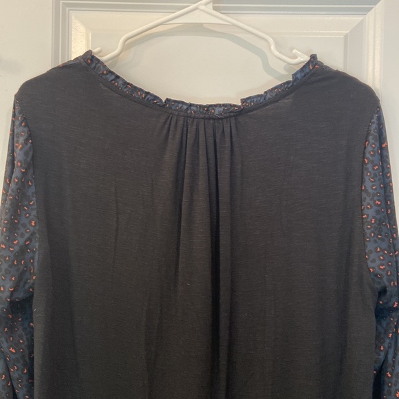 Anthropologie - Dolan - Animal Print Long Sleeve Button Down Blouse - Picture 12 of 12